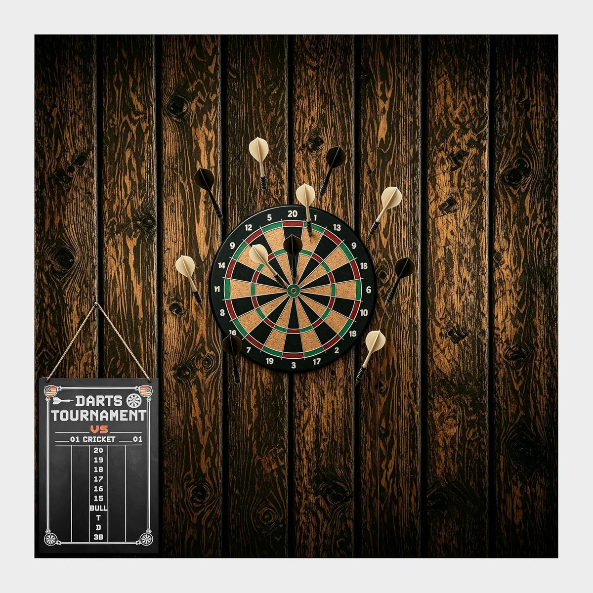 Felt Dart Board Wall Protector Foldable Cork Alternative Backing Board, 35.4x...