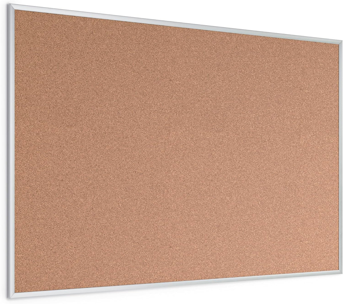 U Brands Corkboard Bulletin Board, Silver Framed Cork Board, 48 x 72