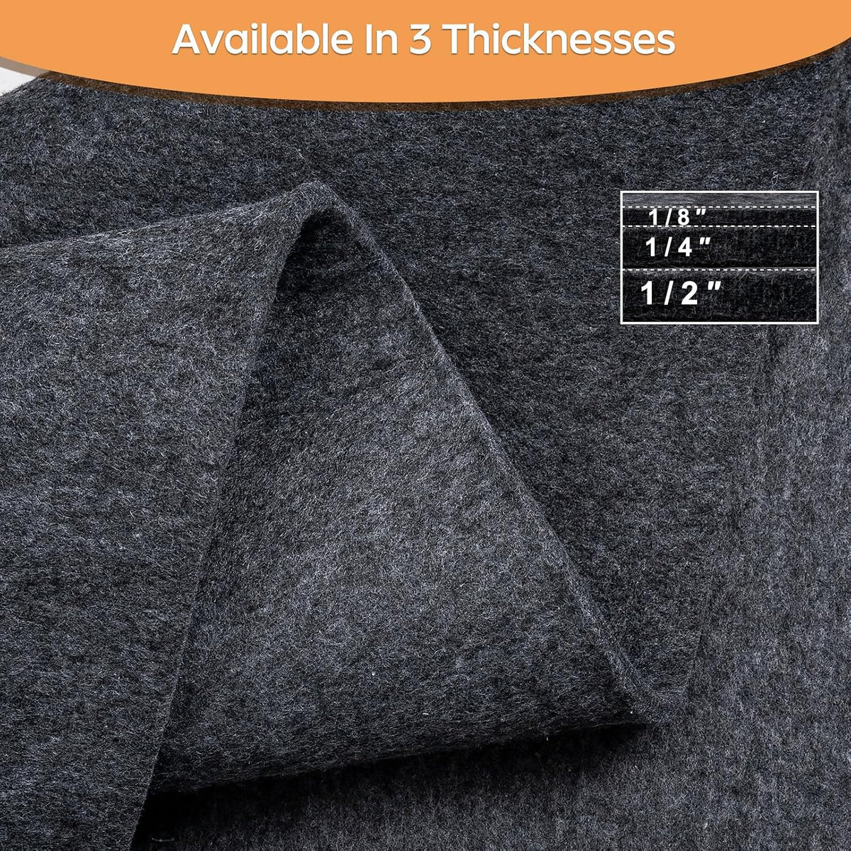 Felt Rug Pad - 1/2 4x6 Foot Extra Large Area Liner for All Floors and Trims, ...