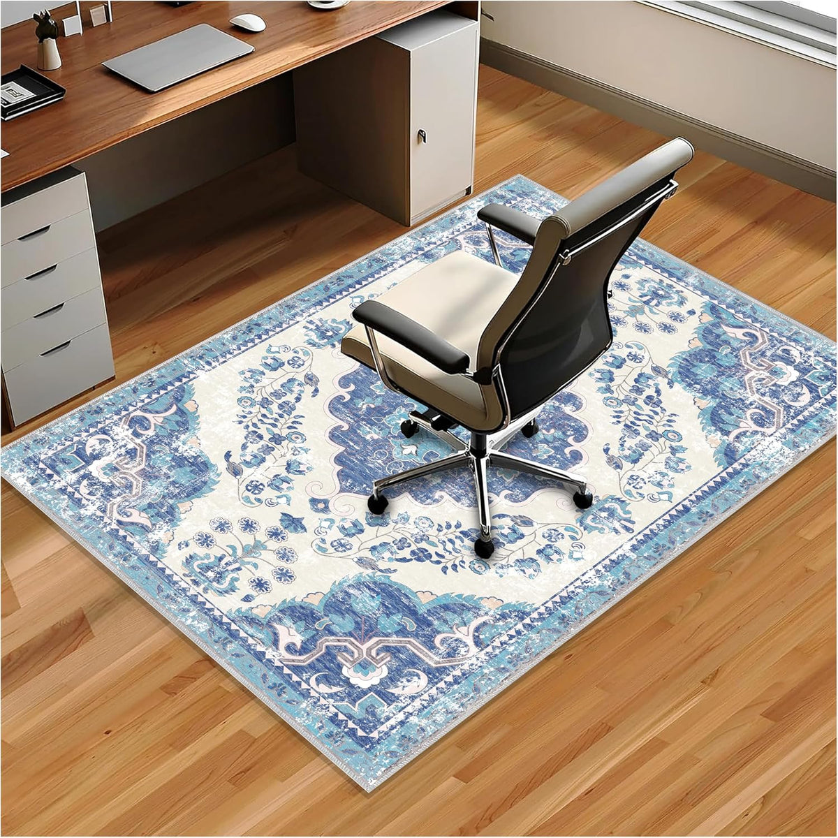 Chair Mat for Hardwood Floor, Office Floor Mat Rolling Under Desk Mat, Comput...
