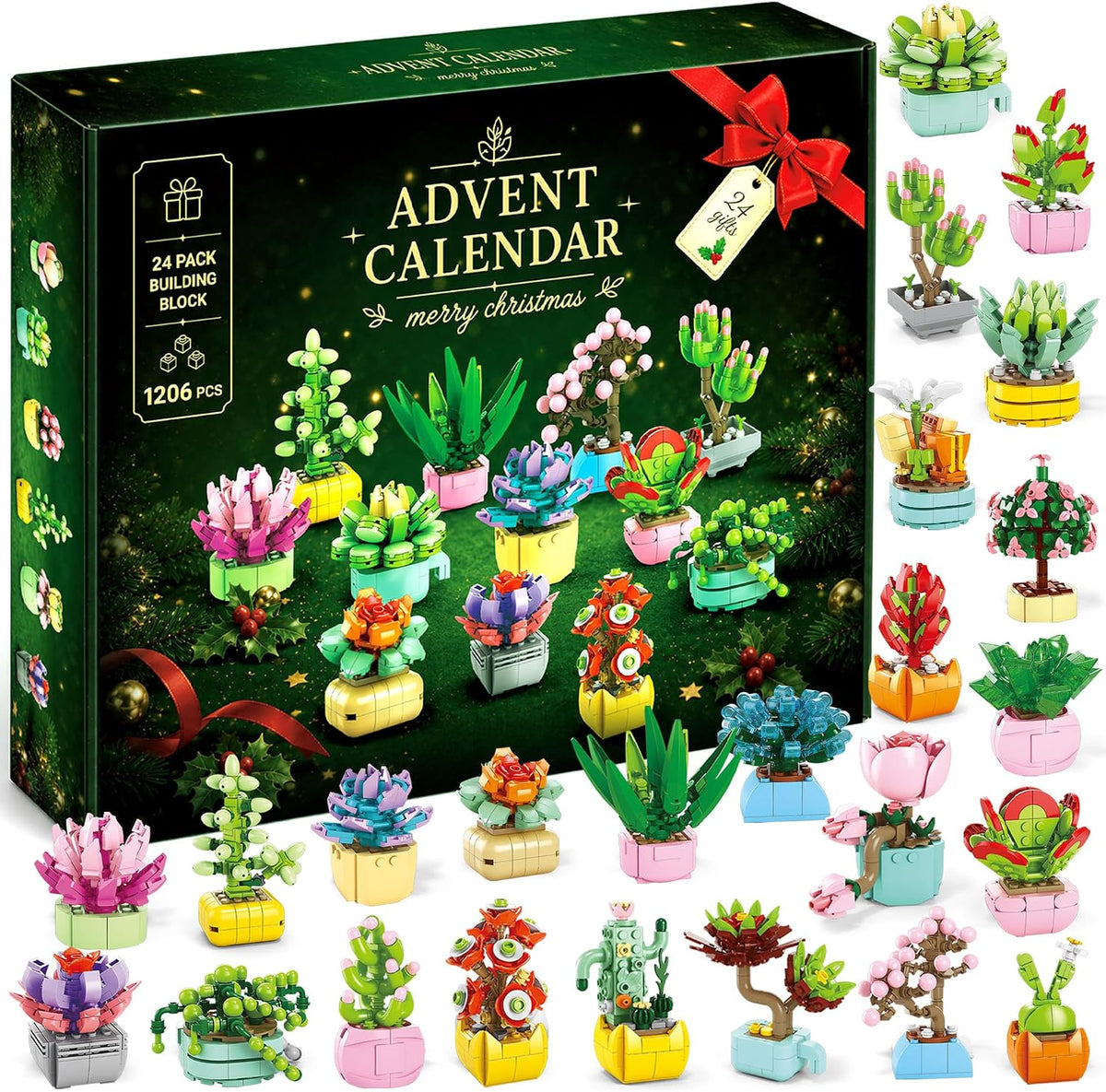 Advent Calendar 2026 Adult Women - 24 Days of Building Blocks Pink