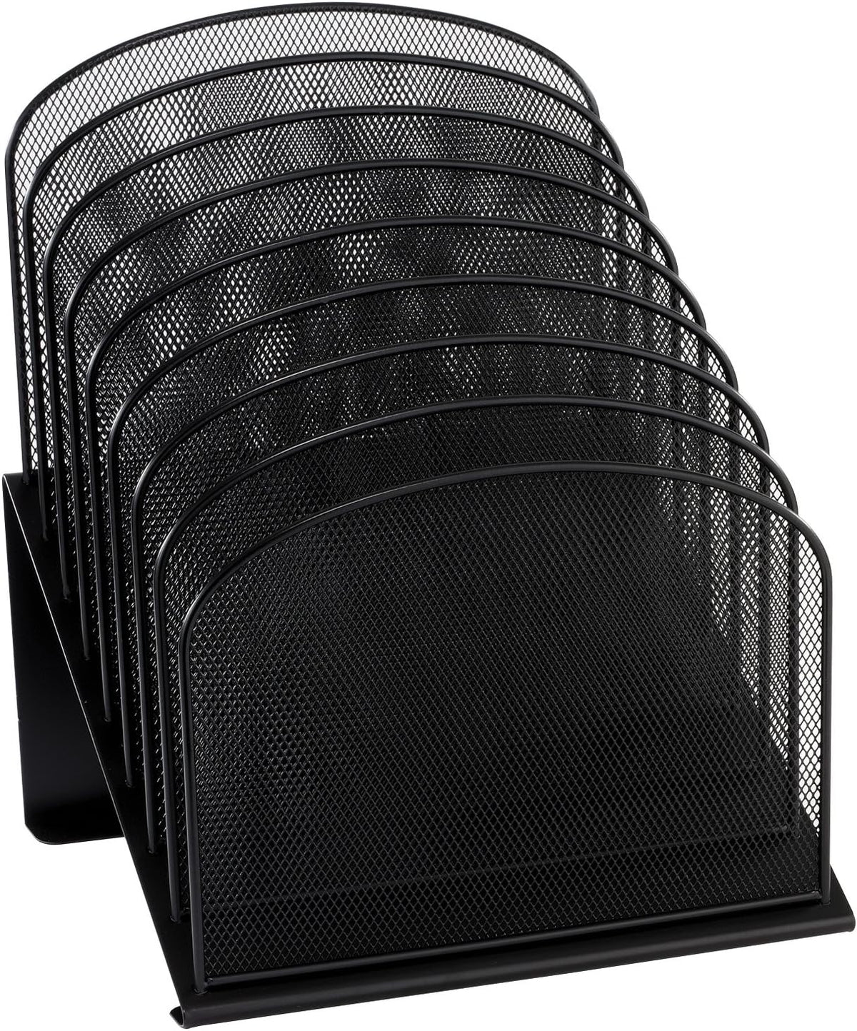 Safco Onyx Desk Organizer, 8 Tiered Vertical Compartments, Office and Classro...