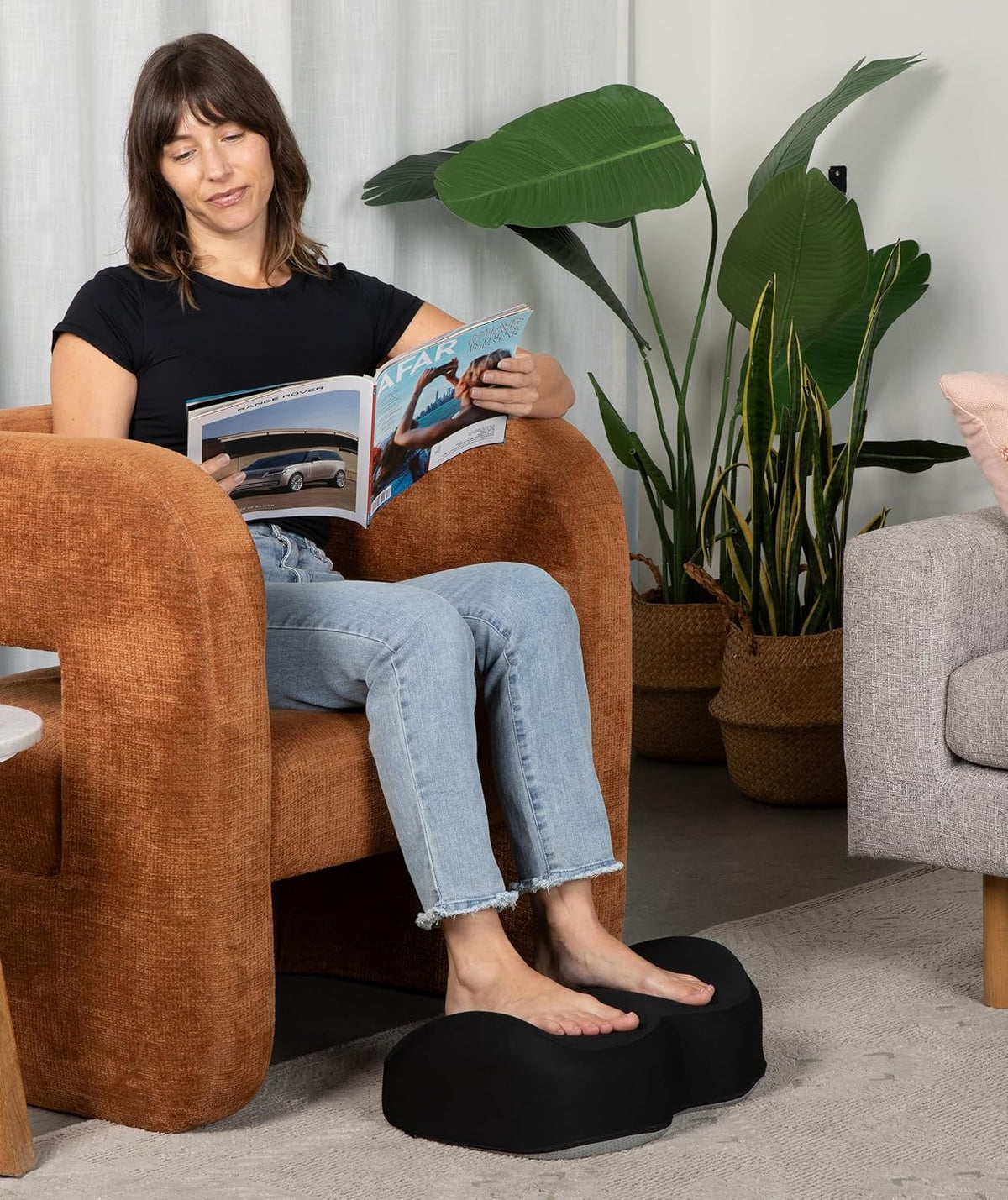 Everlasting Comfort Foot Rest for Under Desk at Work - Memory Foam Office Foo...