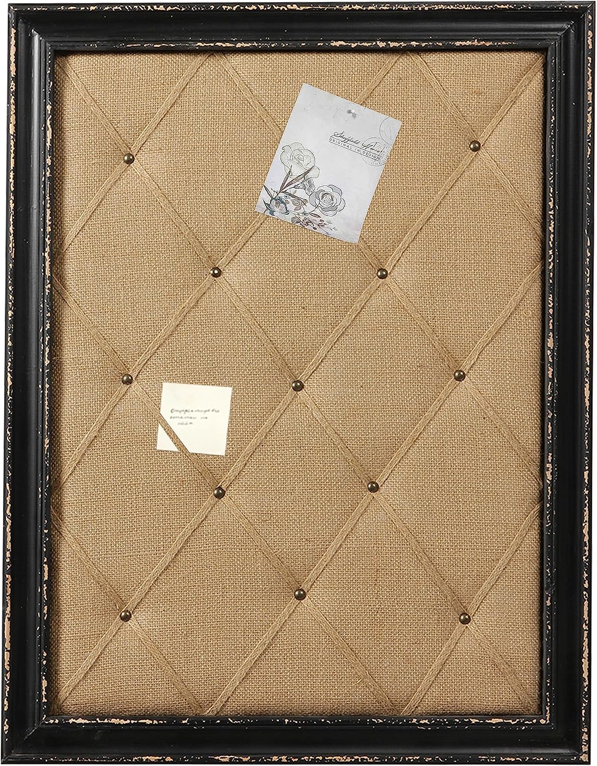 SOFE 21x27 Black Framed Linen Vision Board, Large Bulletin Board