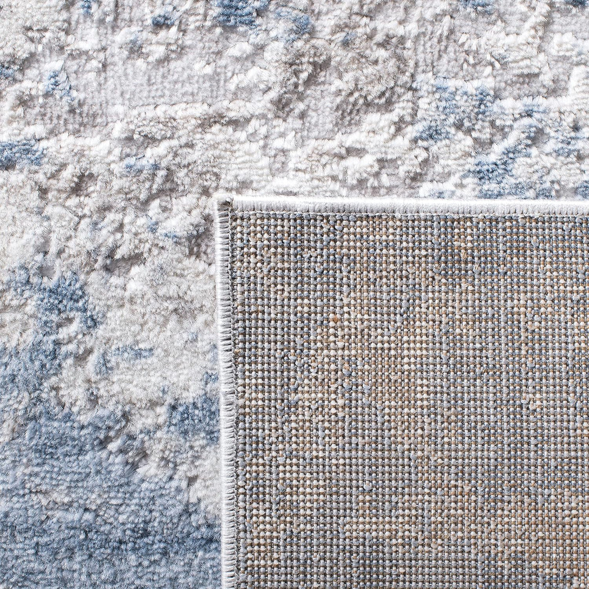 SAFAVIEH Amelia Runner Rug 2'2"x12', Modern Grey & Blue ALA705F
