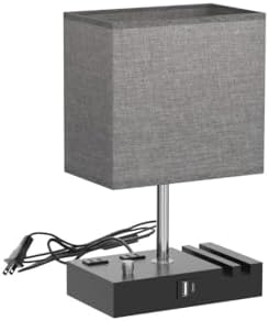 bedside table lamp for bedroom nightstand - stepless, side view