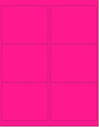 8-1/2 x 11" Neon Color High Light Fluorescent Labels - Image 2