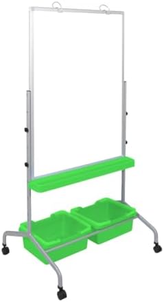Luxor MB3040WBIN Classroom Dry Erase Whiteboard and Chart Stand with Storage ...