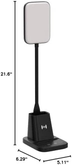 led desk lamp with 10w wireless charging &, view 9
