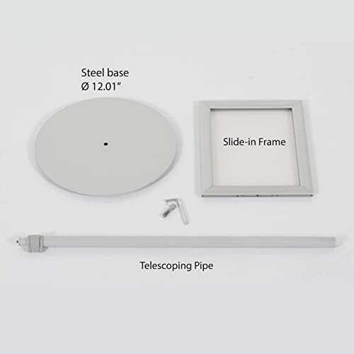 m&t displays pedestal adjustable telescoping menuboard, aluminum profile, view 9