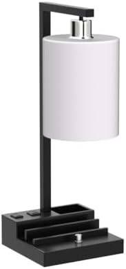 Bedroom Lamps for Nightstand, 3 Color Temperature Nightstand Lamp Bedside Lam...