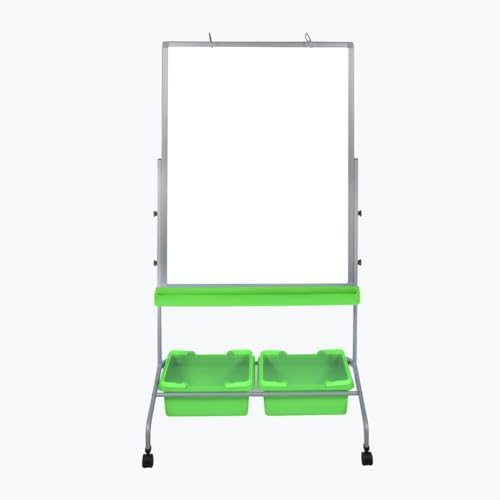 Luxor MB3040WBIN Classroom Dry Erase Whiteboard and Chart Stand with Storage ...