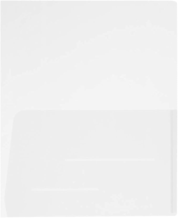 JAM PAPER Plastic Light Weight Flexible Two Pocket Presentation Folders - Image 4