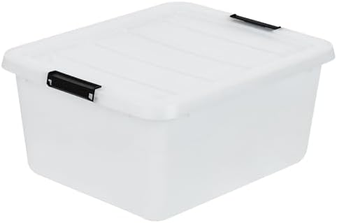 iris usa 18 quart craft storage organizer with on a desk or shelf