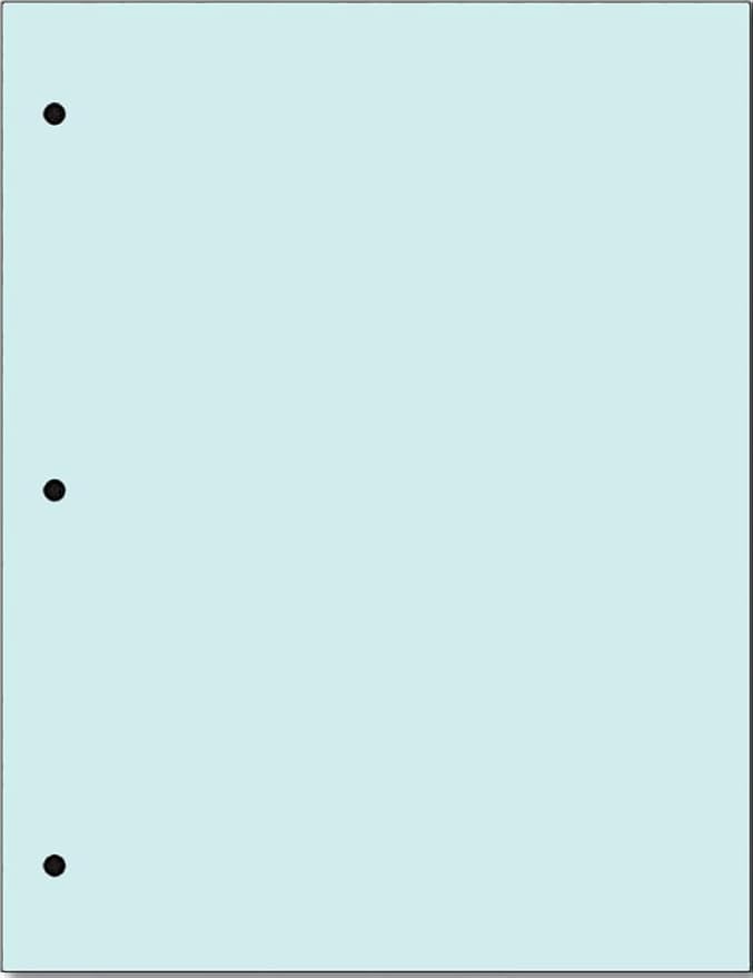 Copy And Printing Color Paper, 20 Lb. 3 Hole Punch 500 Sheets Per Ream. by Limited+Papers