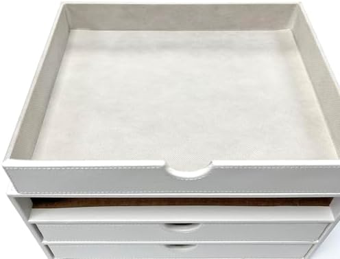 UnionBasic Document Organizer, 3-Drawer File Cabinet Document Storage Box, Of...