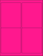 NextDayLabels - 8-1/2 x 11 Neon Color High Light Fluorescent Labels by NextDayLabels