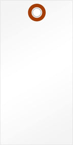 SmartSign 5.25 x 2.625 inch Blank White Shipping Tags by SmartSign