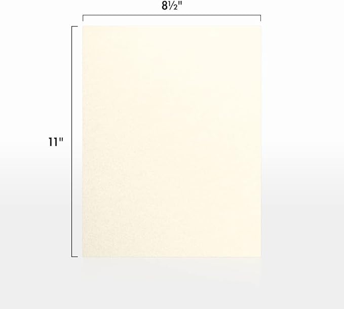 LUXPaper 8.5" x 11" Cardstock | Letter Size | Champagne Metallic | 105lb. Cover - Image 2