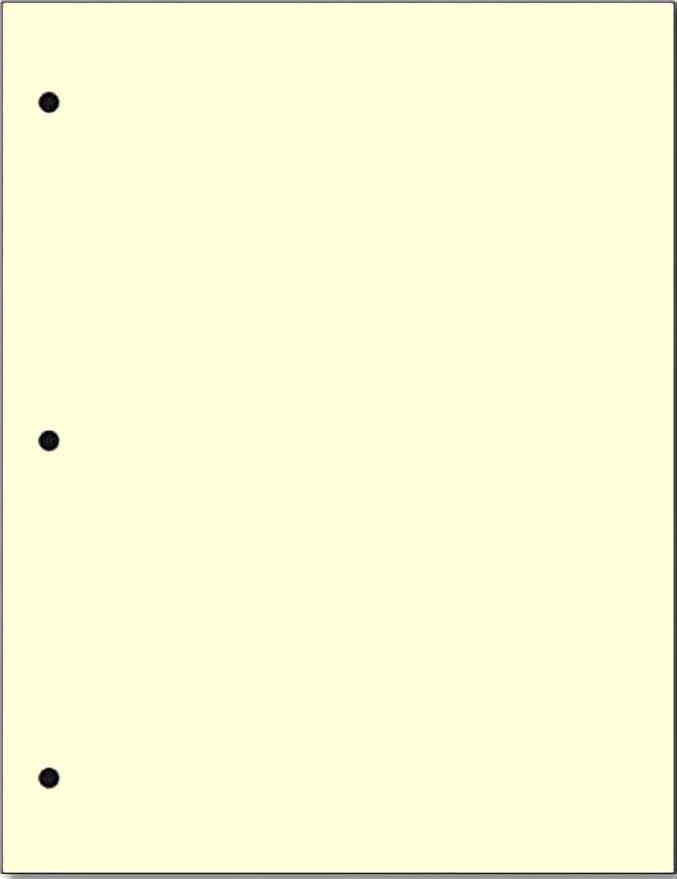 Copy And Printing Color Paper, 20 Lb. 3 Hole Punch 500 Sheets Per Ream. by Limited+Papers