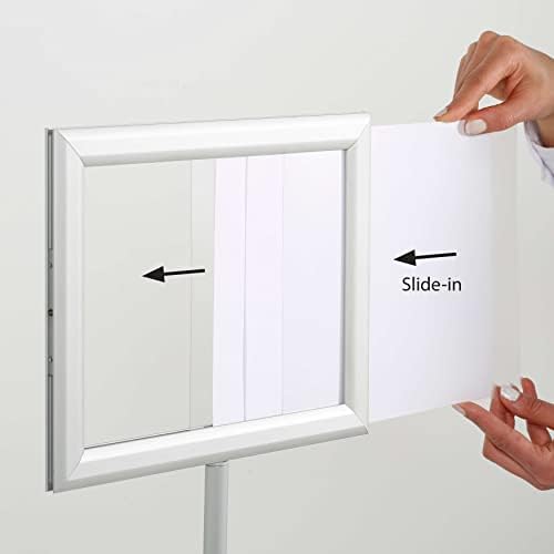 m&t displays pedestal adjustable telescoping menuboard, aluminum profile, package contents