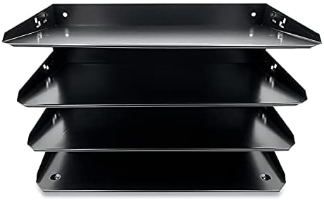 Huron Desktop Horizontal 4-Slot Legal File Binder Organizer Storage Letter Tray - Image 2