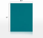 LUXPaper 8.5" x 11" Cardstock | Letter Size | Teal | 100lb. Cover | 50 Qty - Image 2