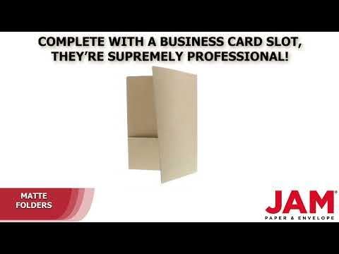 LUXPaper 9" x 12" Presentation Folders | Two Pocket | Grocery Bag Brown | 18pt. - Image 6