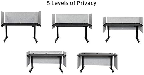 Stand Up Desk Store ReFocus Clamp-on Acoustic Desk Divider Privacy Panel That - Image 6