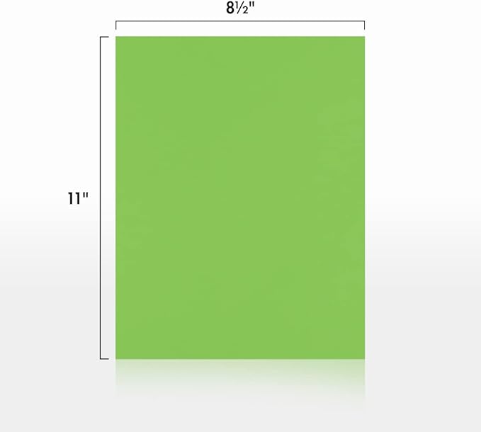 LUXPaper 8.5" x 11" Cardstock | Letter Size | Limelight Green | 100lb. Cover | - Image 3