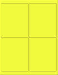 8-1/2 x 11" Neon Color High Light Fluorescent Labels by NextDayLabels