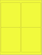 8-1/2 x 11" Neon Color High Light Fluorescent Labels by NextDayLabels