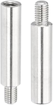 PATIKIL 2 Pcs M8x60+12mm Album Scrapbook Extension Posts Extension Screw, 2Pcs Stainless Steel Extension Post for Binding Extending Refillable Scrapbook Photo Album Craft DIY