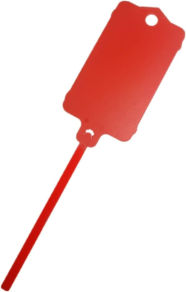 100pcs Reusable Blank Plastic Tags Ties Key Tags 1.45"*2.48" Serrated Tension - Image 3