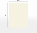 LUXPaper 8.5" x 11" Classic Crest Paper | Letter Size | Baronial Ivory | 24lb. - Image 2