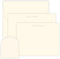 Personalized Embossed Flat Note Cards Set – Custom Blind Embossed Stationery by Unknown