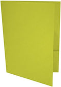 LUXPaper 9" x 12" Presentation Folders | Two Pocket | Wasabi Green | 100lb. by LUXPaper