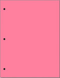 Copy And Printing Color Paper, 20 Lb. 3 Hole Punch 500 Sheets Per Ream. by Limited+Papers
