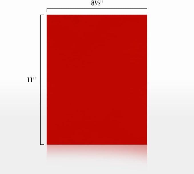 LUXPaper 8.5" x 11" Paper | Letter Size | Holiday Red | 60lb. Text | 500 Qty - Image 2