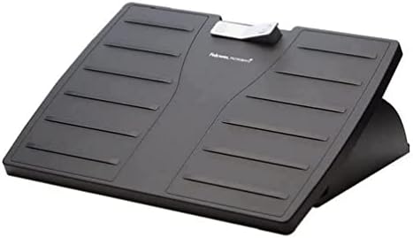 Fellowes Office Suites Adjustable Footrest with Microban Protection, Black/Si...