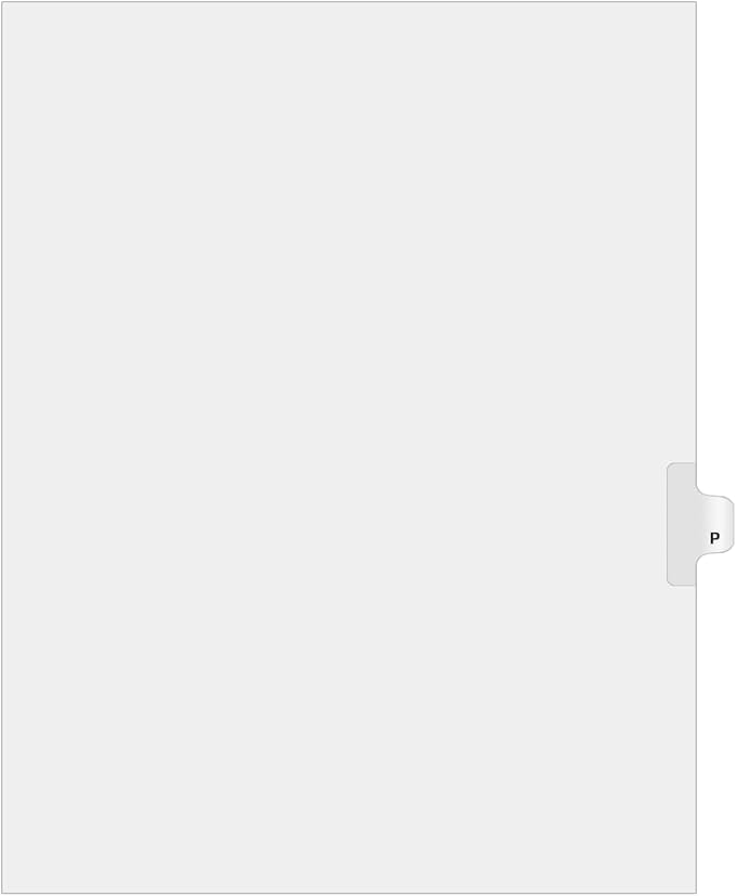 Exhibitindexes® Side Letter Tabs by exhibitindexes