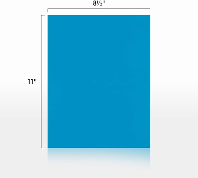 LUXPaper 8.5" x 11" Cardstock | Letter Size | Pool Blue | 100lb. Cover | 50 Qty - Image 2