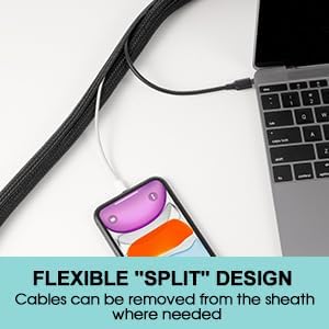 AGPTEK Cable Sleeve Cover, 20ft - Image 7