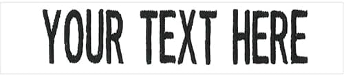 Custom Uniform Name Tapes Solid Colors. White Fabric, 5 Inch Hook Fastener by NORTHERNSAFARI