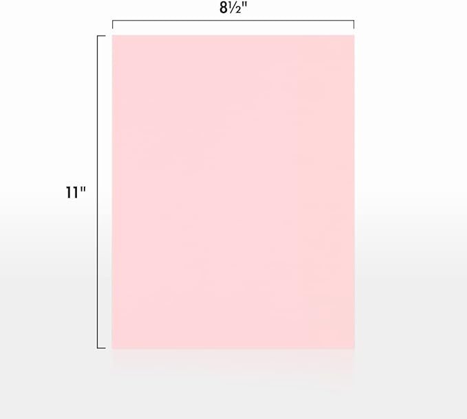 LUXPaper 8.5" x 11" Paper | Letter Size | Candy Pink | 80lb. Text | 250 Qty - Image 2