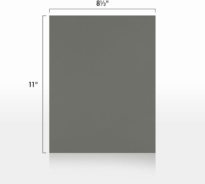 LUXPaper 8.5" x 11" Cardstock | Letter Size | Smoke Gray | 100lb. Cover | 50 Qty - Image 3