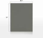 LUXPaper 8.5" x 11" Cardstock | Letter Size | Smoke Gray | 100lb. Cover | 50 Qty - Image 3