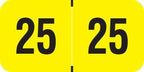 2025 Year Labels, Doctor Stuff 2025 Chart Stickers, Fluorescent Yellow Color by DoctorStuff