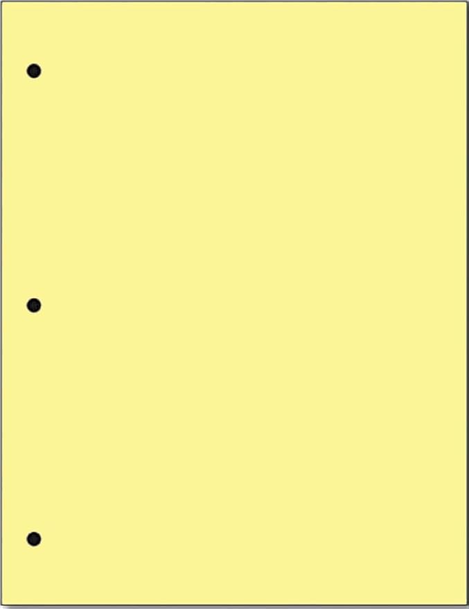 Copy And Printing Color Paper, 20 Lb. 3 Hole Punch 500 Sheets Per Ream. by Limited+Papers