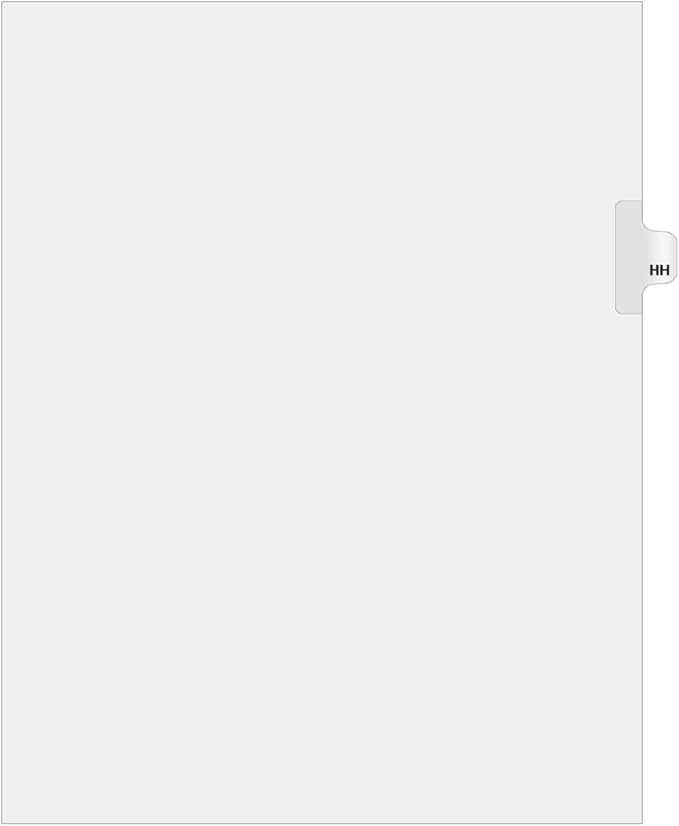 Exhibitindexes® Side Letter Tabs by exhibitindexes
